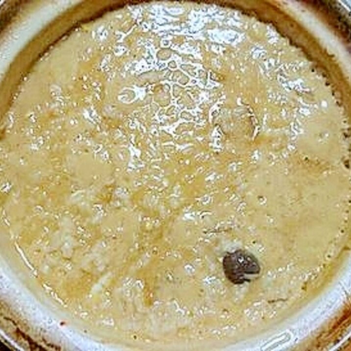 鍋のしめの雑炊（味噌チーズ油味）